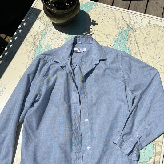 Vintage Giorgio Fellini Blue Button Up Shirt