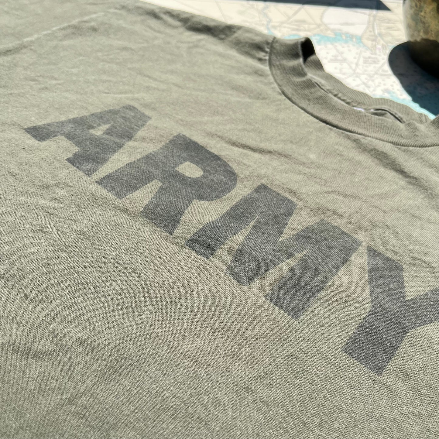 Vintage U.S. Army Green Spell Out Tee Shirt