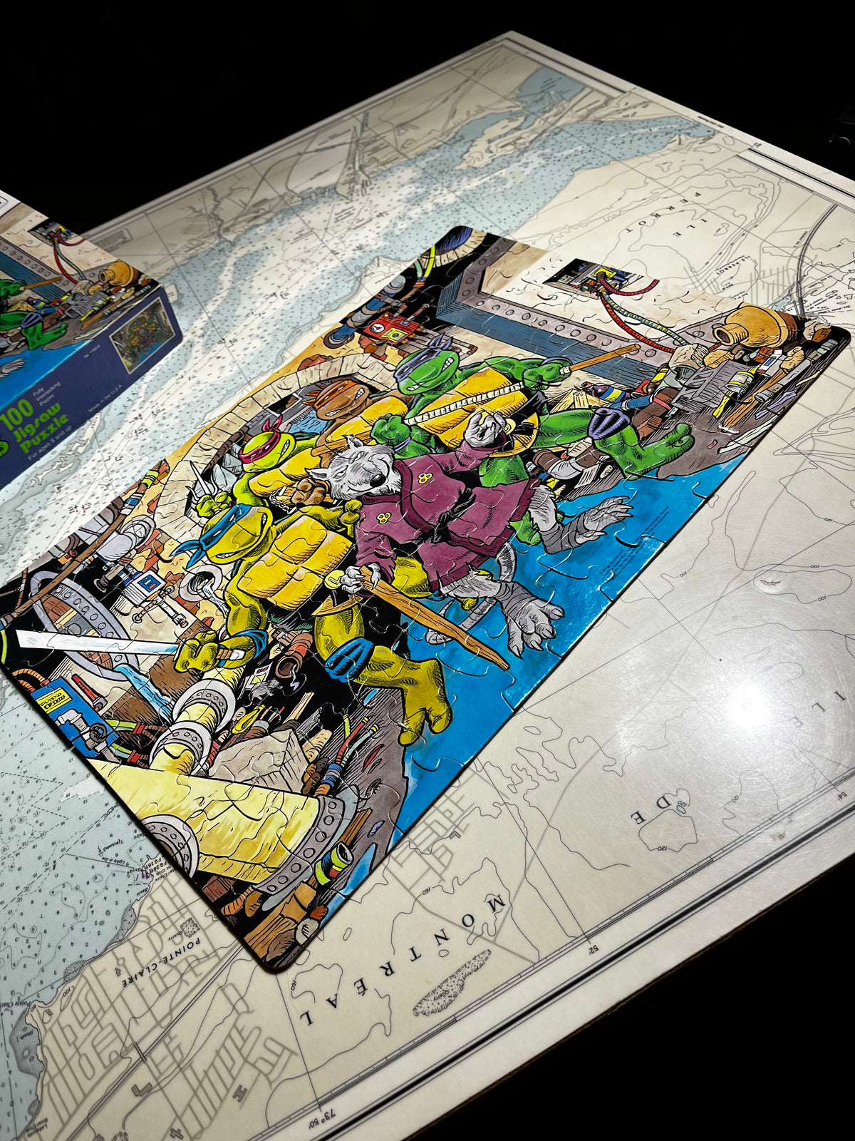Vintage 1990 Teenage Mutant Ninja Turtles Puzzle with Splinter