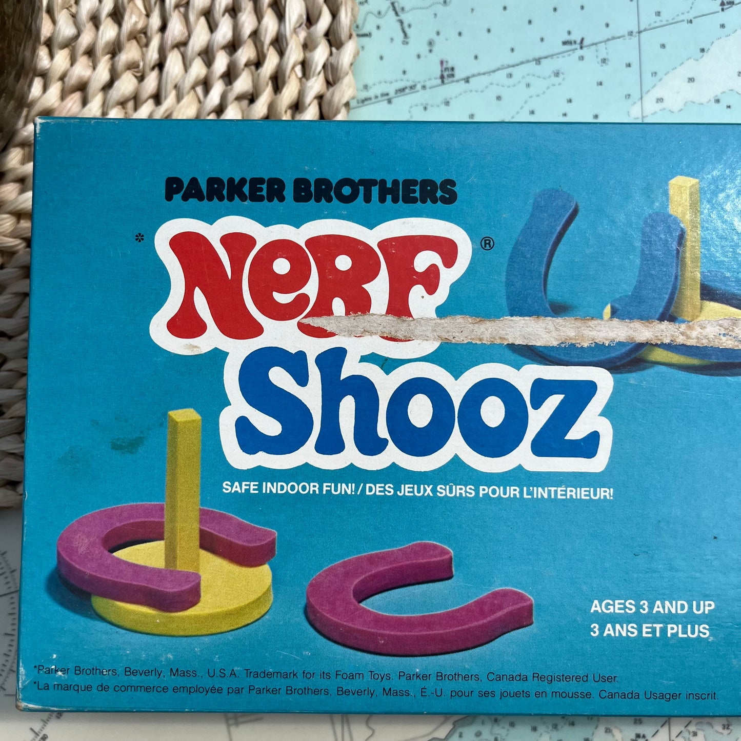Vintage 90s Parker Brothers Nerf Shooz Horse Shoe Game