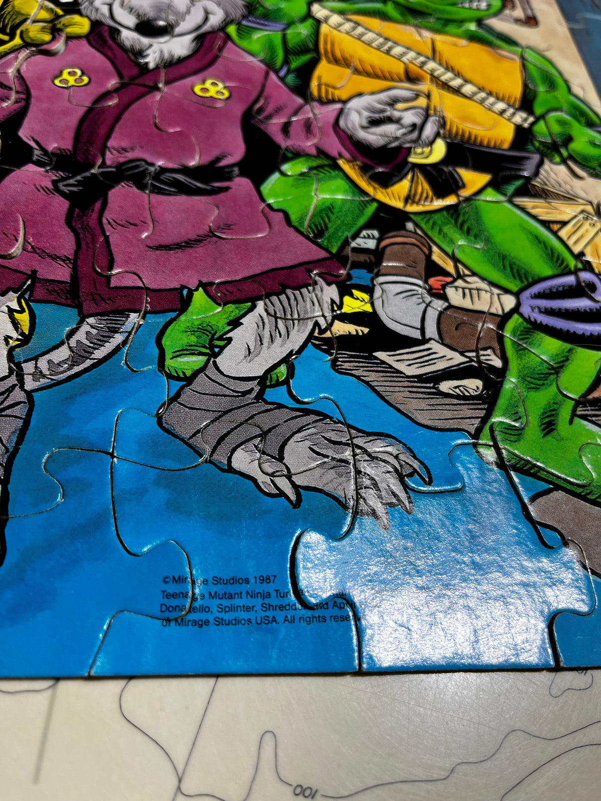 Vintage 1990 Teenage Mutant Ninja Turtles Puzzle with Splinter