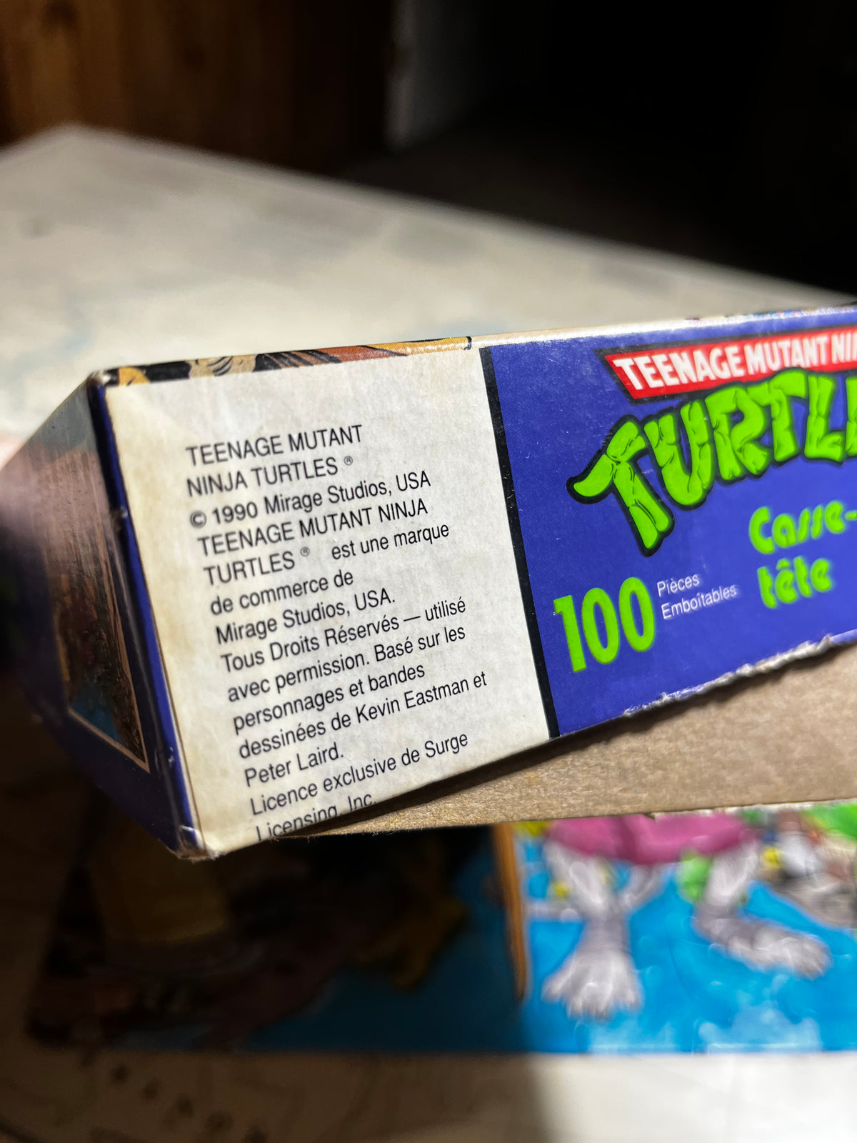 Vintage 1990 Teenage Mutant Ninja Turtles Puzzle with Splinter