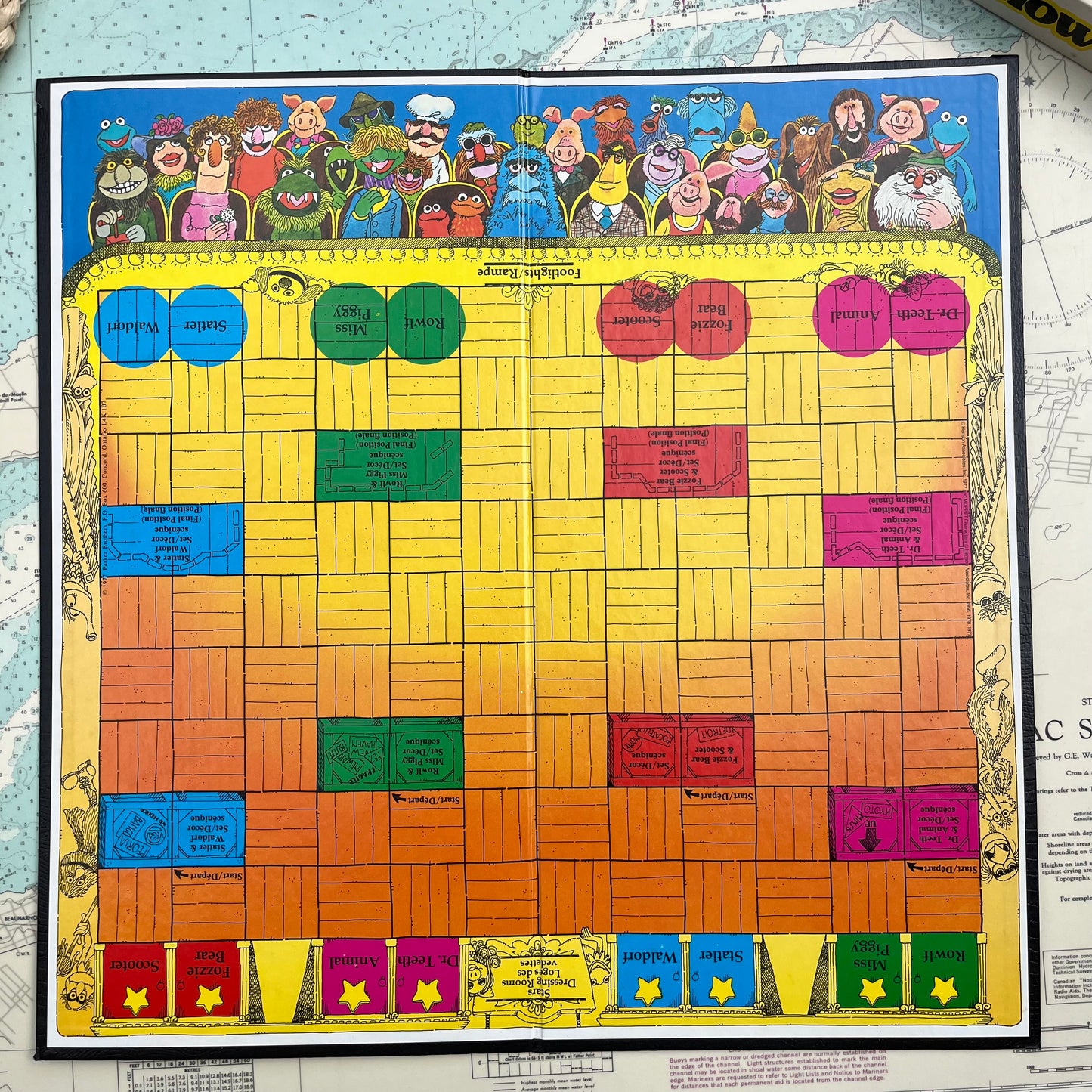 Vintage 1977 The Muppet Show Board Game