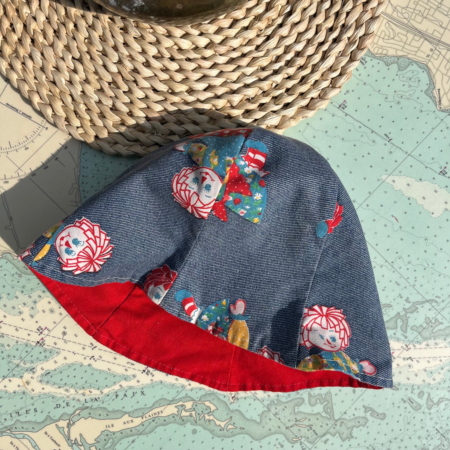 Vintage Raggedy Anne Tulip Style Children’s Bucket Hat