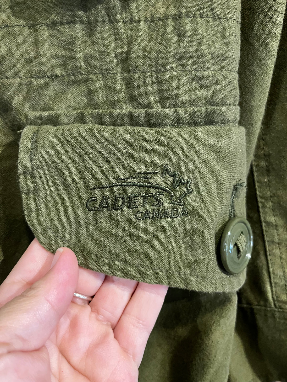 Vintage Cadet Canada Army Green Tactical Jacket