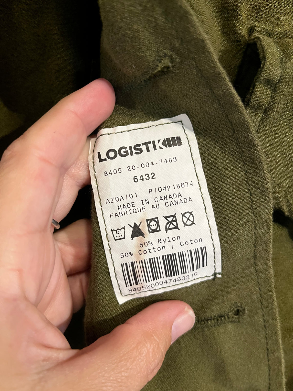 Vintage Cadet Canada Army Green Tactical Jacket