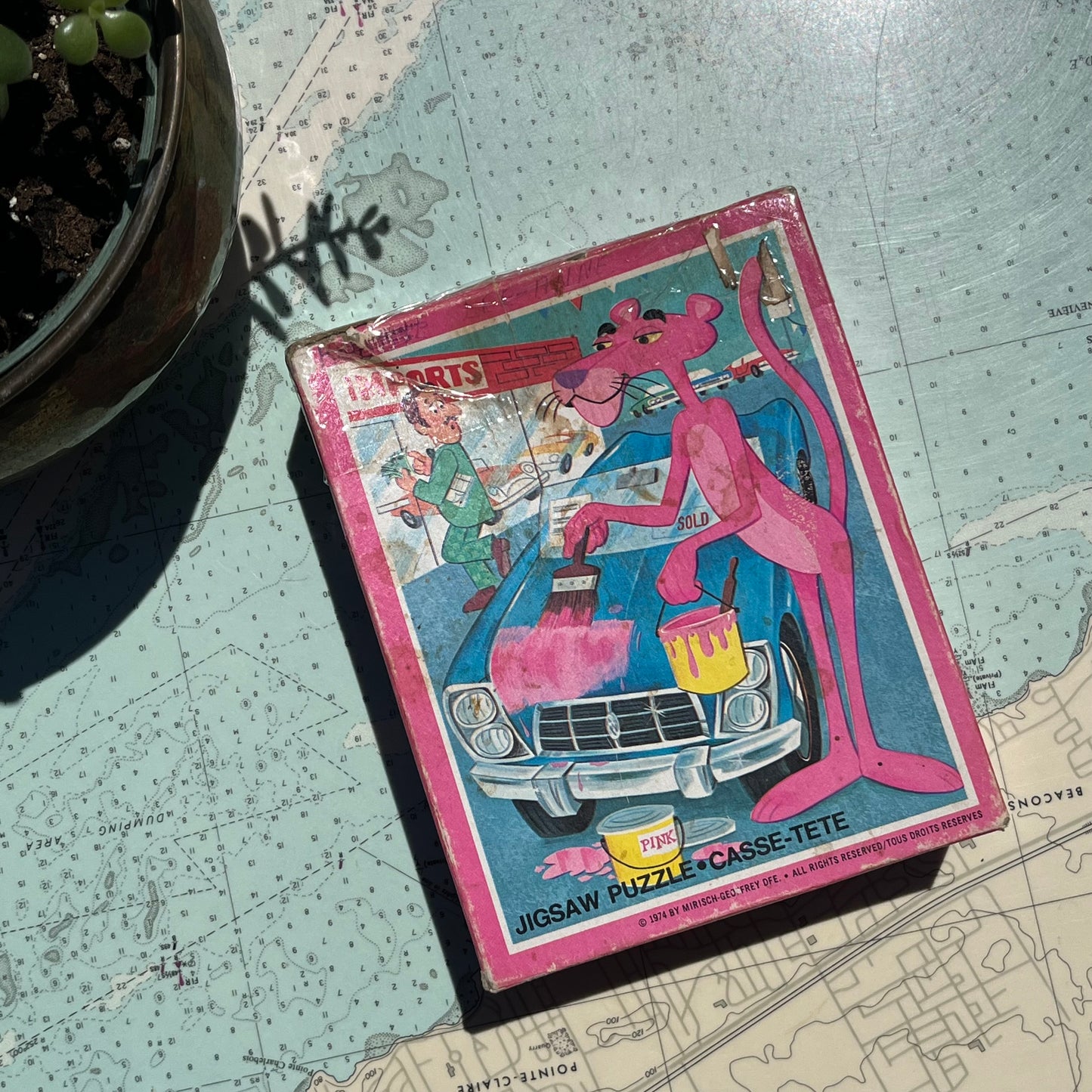 Vintage 1974 Pink Panther Puzzle