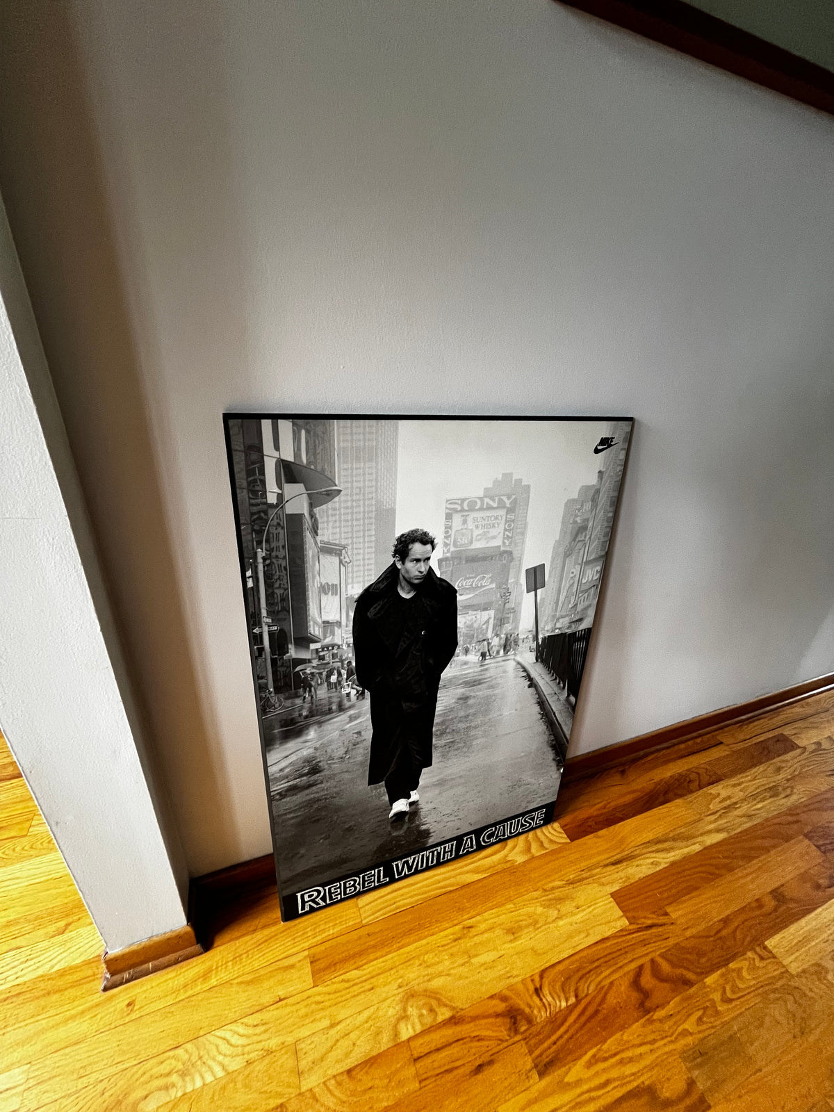 Vintage John McEnroe Rebel With a Cause Nike Mounted Advertising Poster