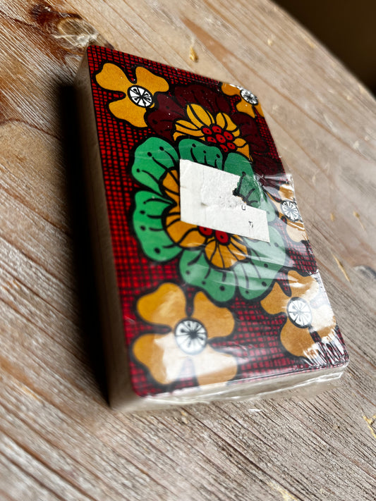 Vintage 60s Floral Graphic Trump Deck of Cards NIP