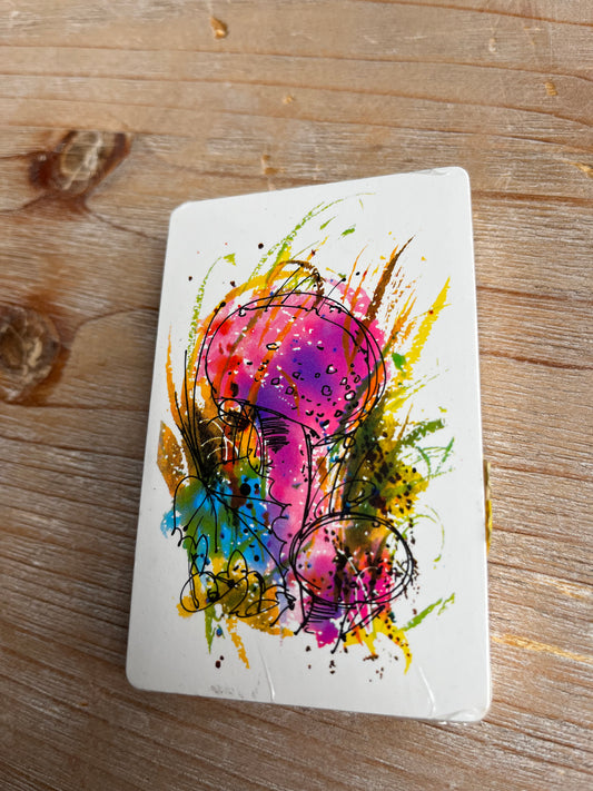 Vintage 60s Mushroom Graphic Trump Deck of Cards NIP