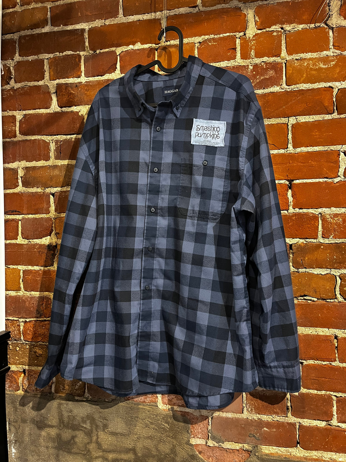 Vintage Upcycled Smashing Pumpkins Graphic Flannel Mashup
