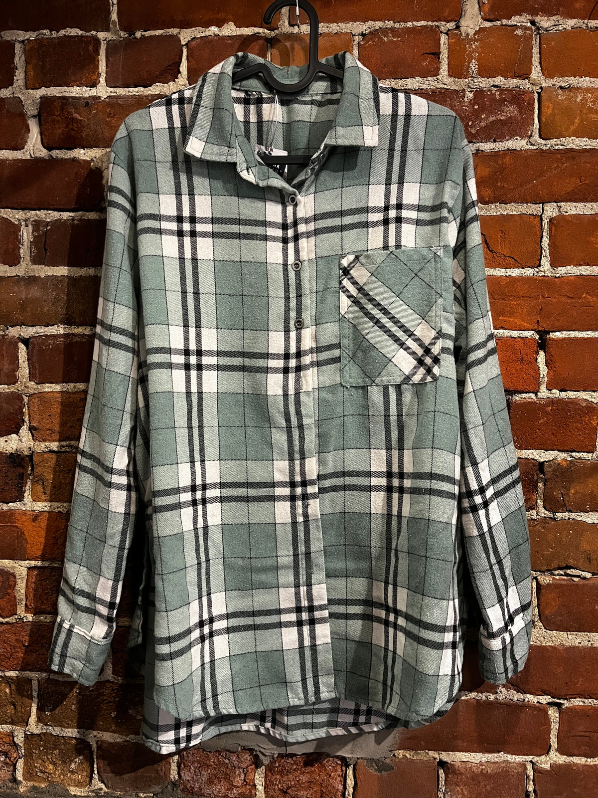 Vintage Upcycled Slashers Flannel and Graphic Tee Mashup