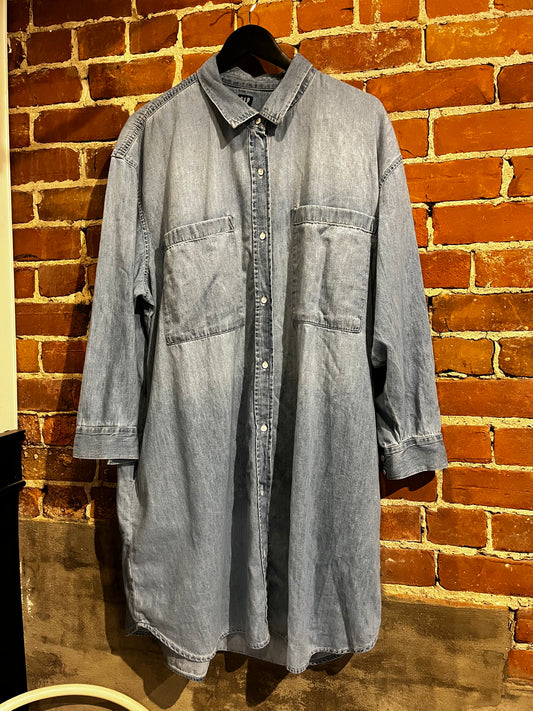 GAP Chambray XXL Shirt Dress