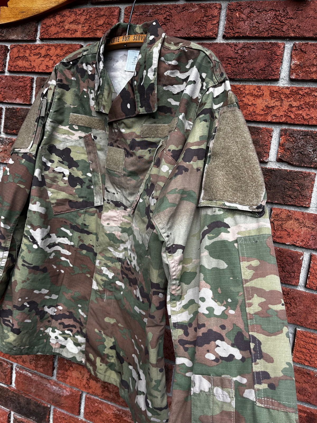 Vintage Army Combat Camo Uniform Jacket
