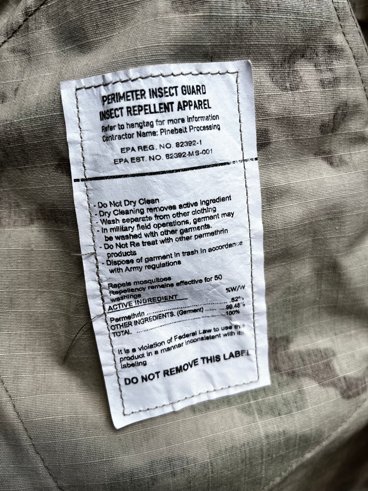 Vintage Army Combat Camo Uniform Jacket