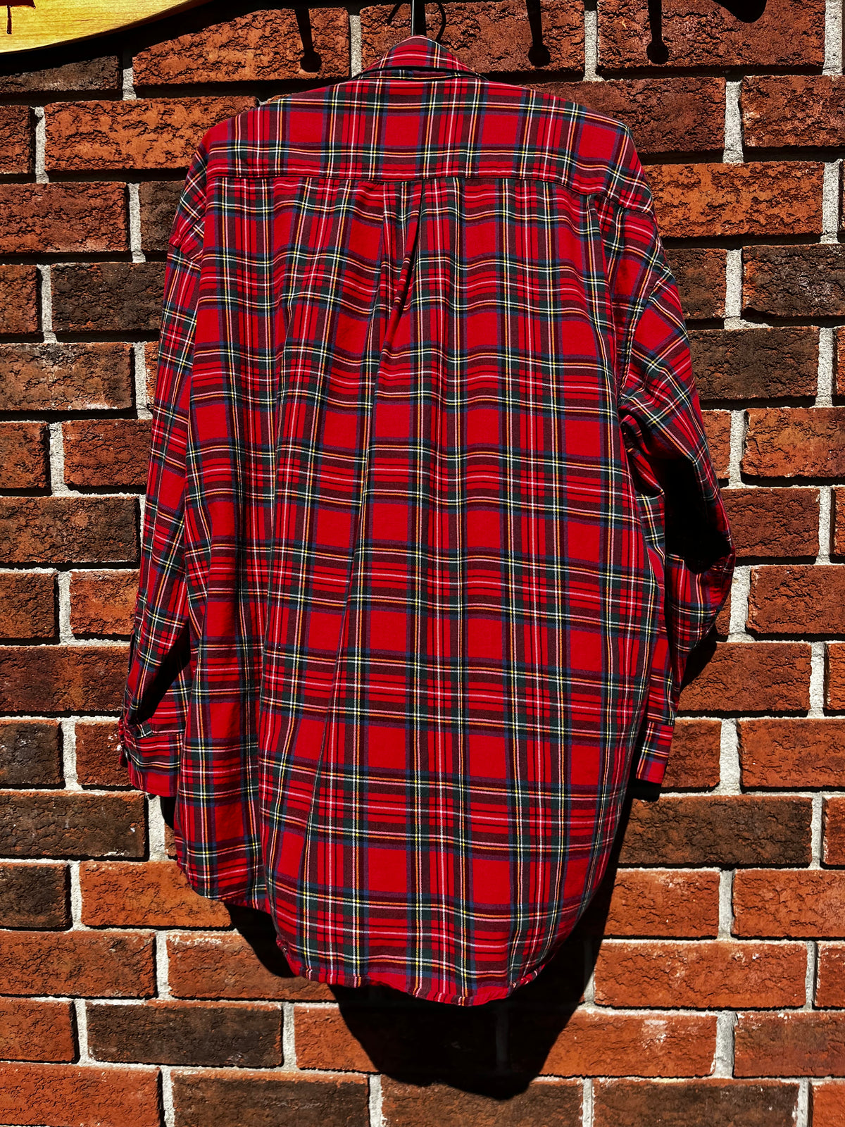 Vintage Viyella XL Red Plaid Checkered shirt