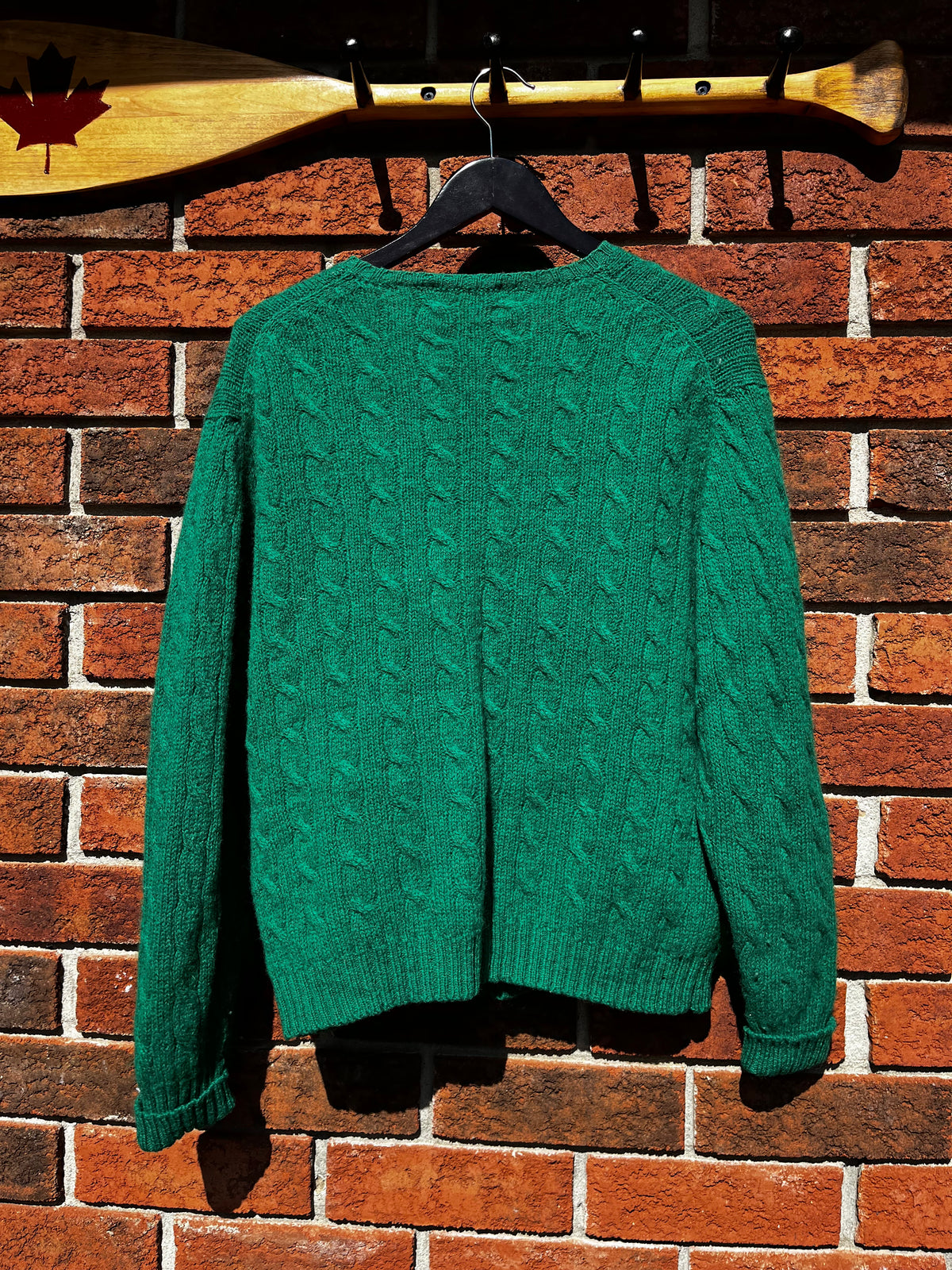 Vintage Aston Green Wool Cardigan