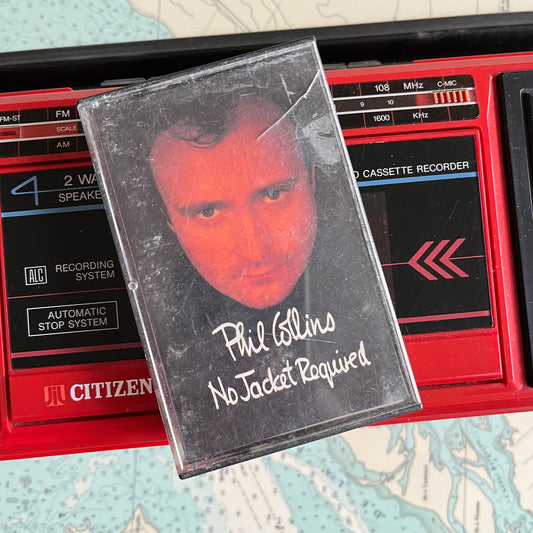 Vintage 1985 Phil Collins No Jacket Required Cassette Tape