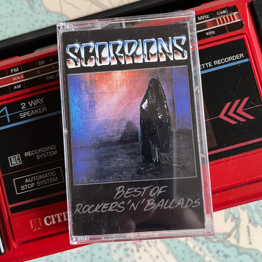 Vintage 1989 Scorpions Best of Rockers n' Ballads Cassette Tape