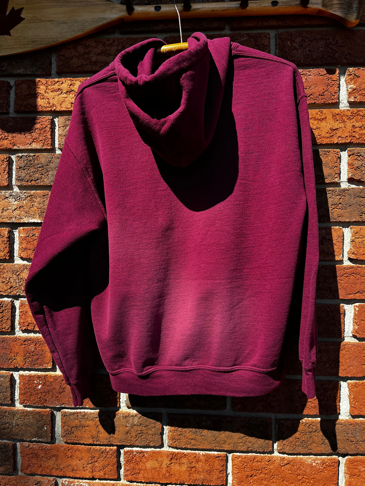 Alien Graphic Printed Burgundy Hoodie