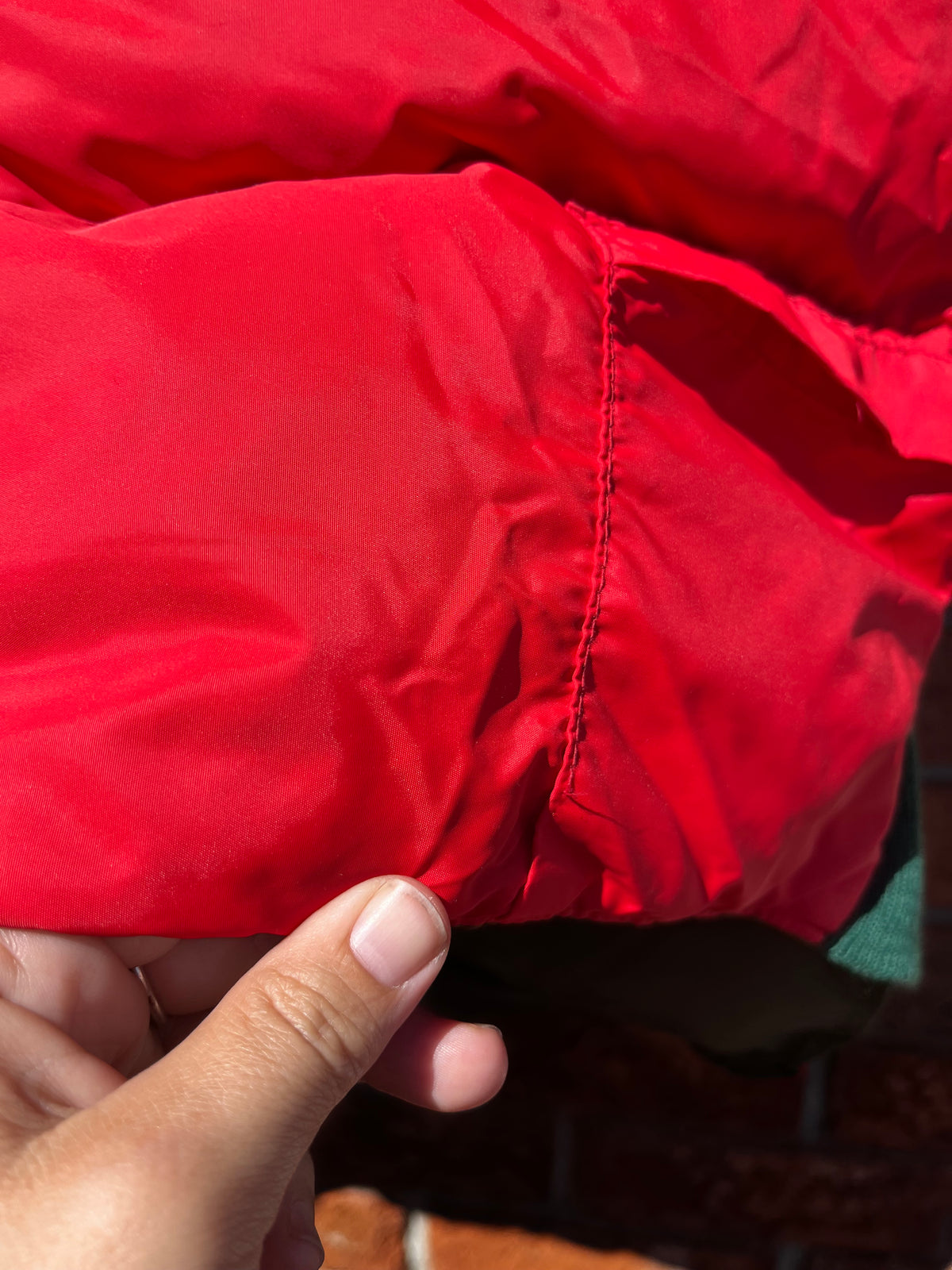 Vintage Red and Green Reversible Hunter's Down Filled Puffer Vest