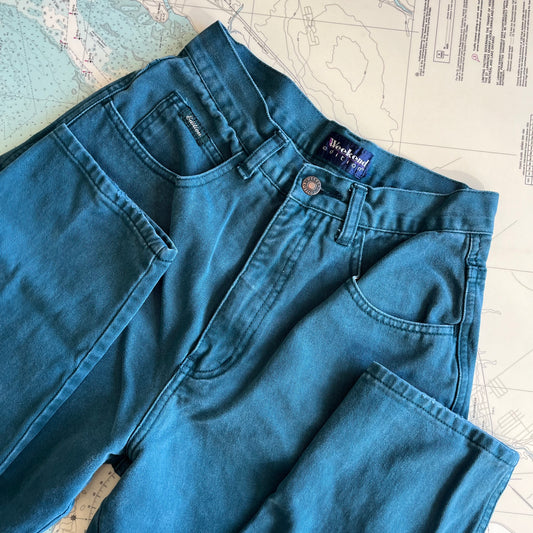 Vintage 90s Teal Weekend Edition Jeans