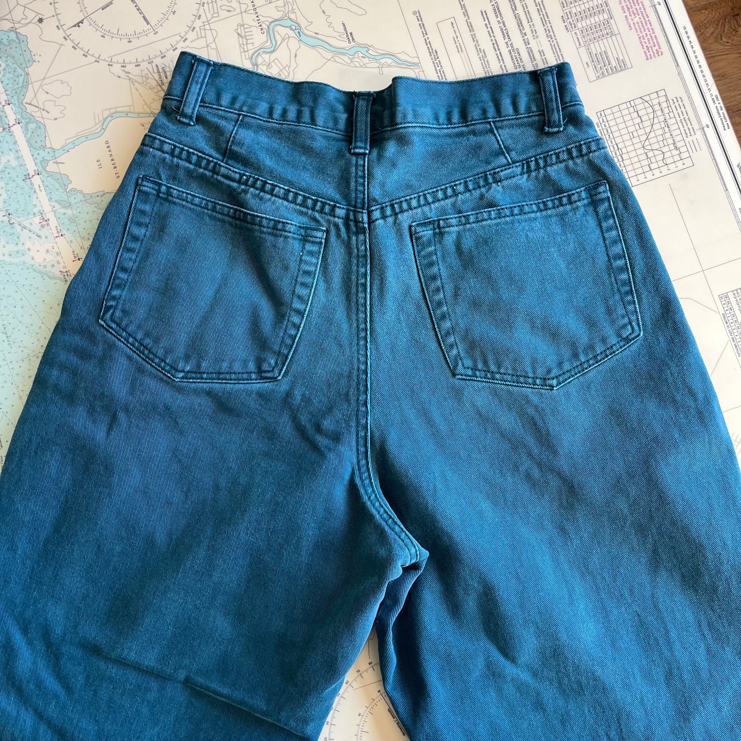 Vintage 90s Teal Weekend Edition Jeans