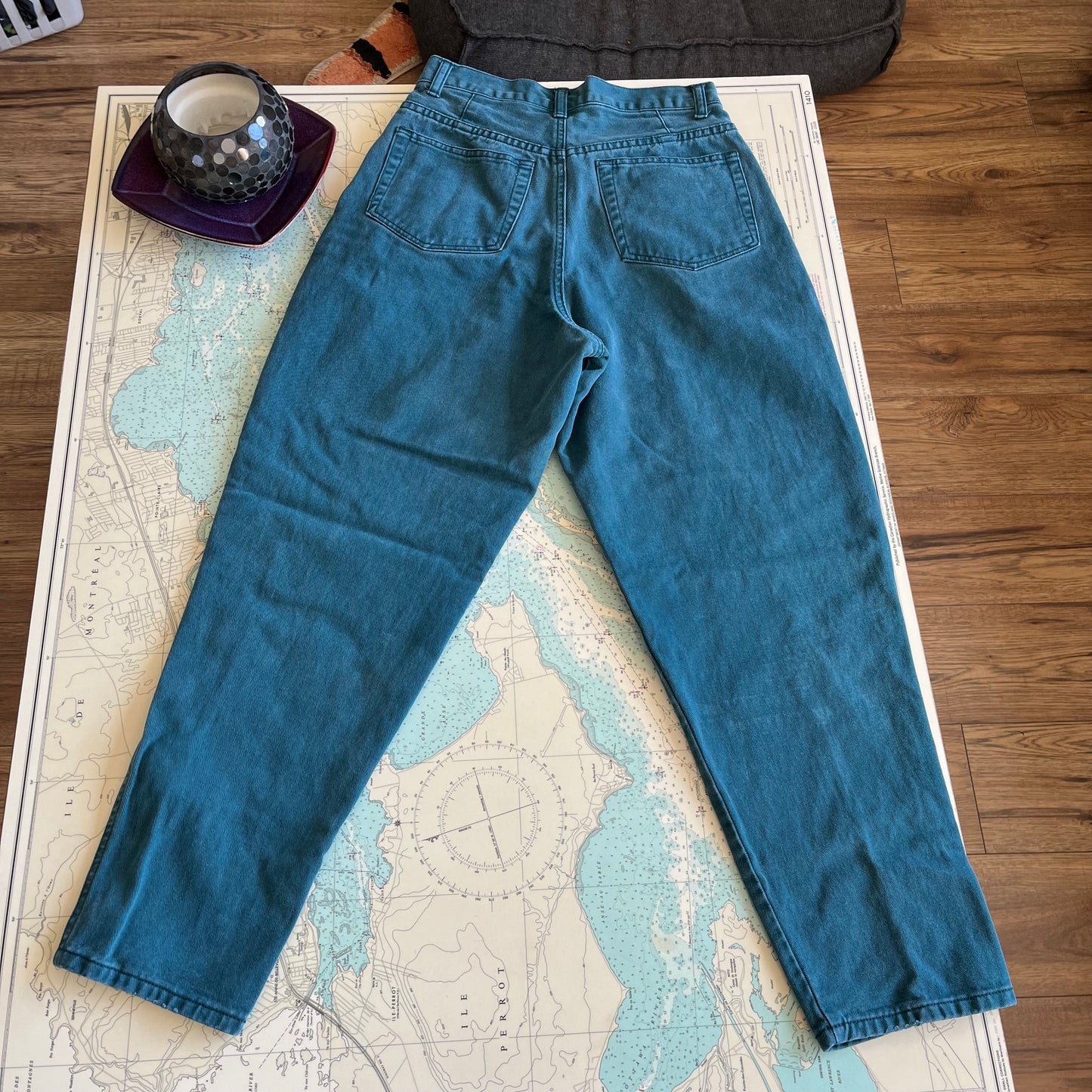 Vintage 90s Teal Weekend Edition Jeans