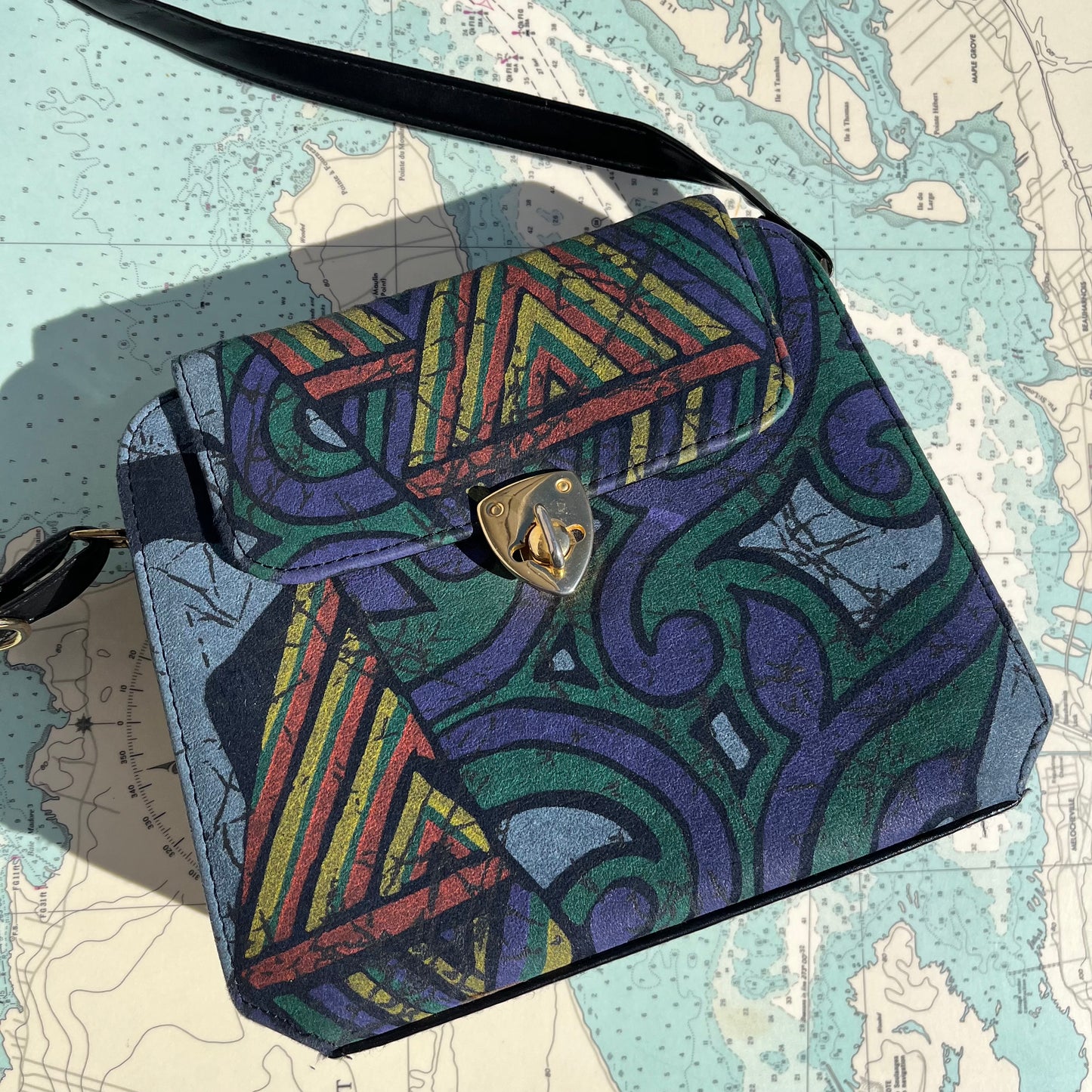 Vintage 90s De Melouk Funky Egyptian Purse