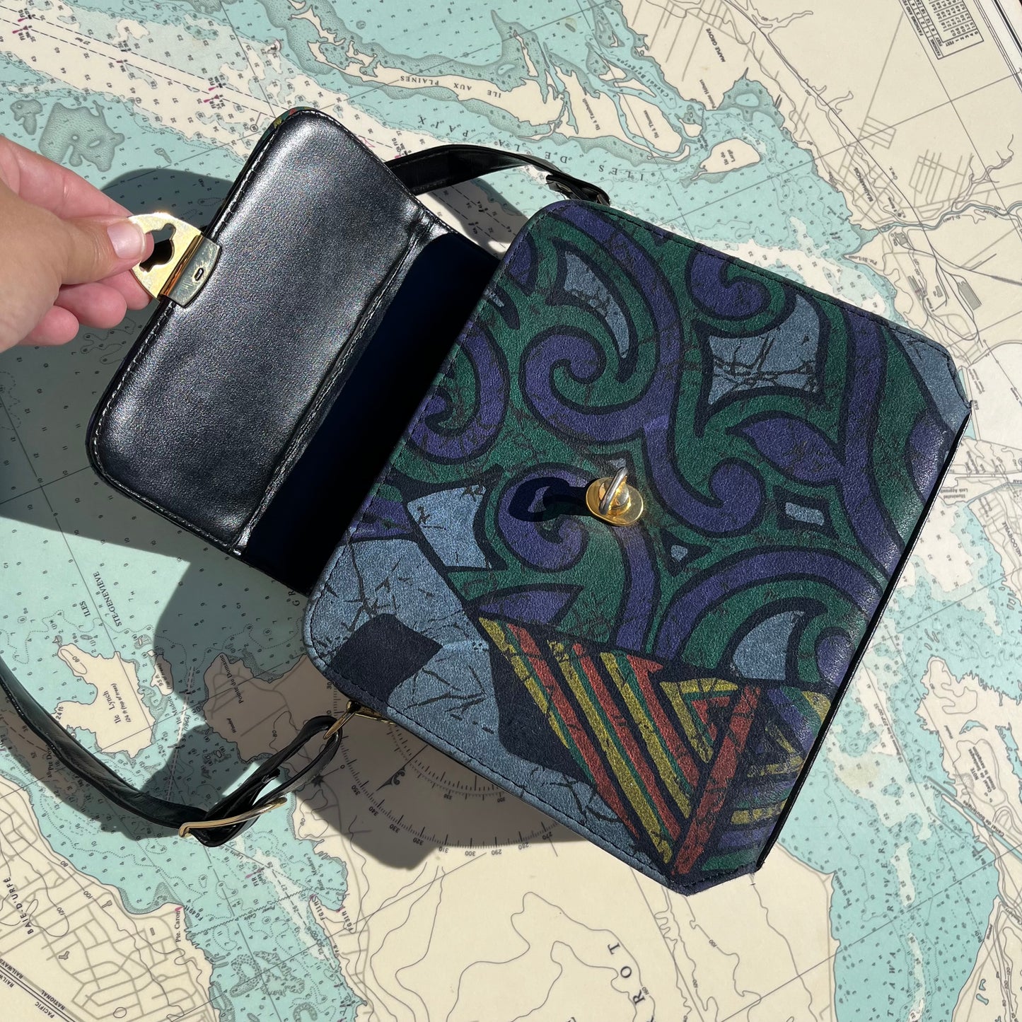 Vintage 90s De Melouk Funky Egyptian Purse