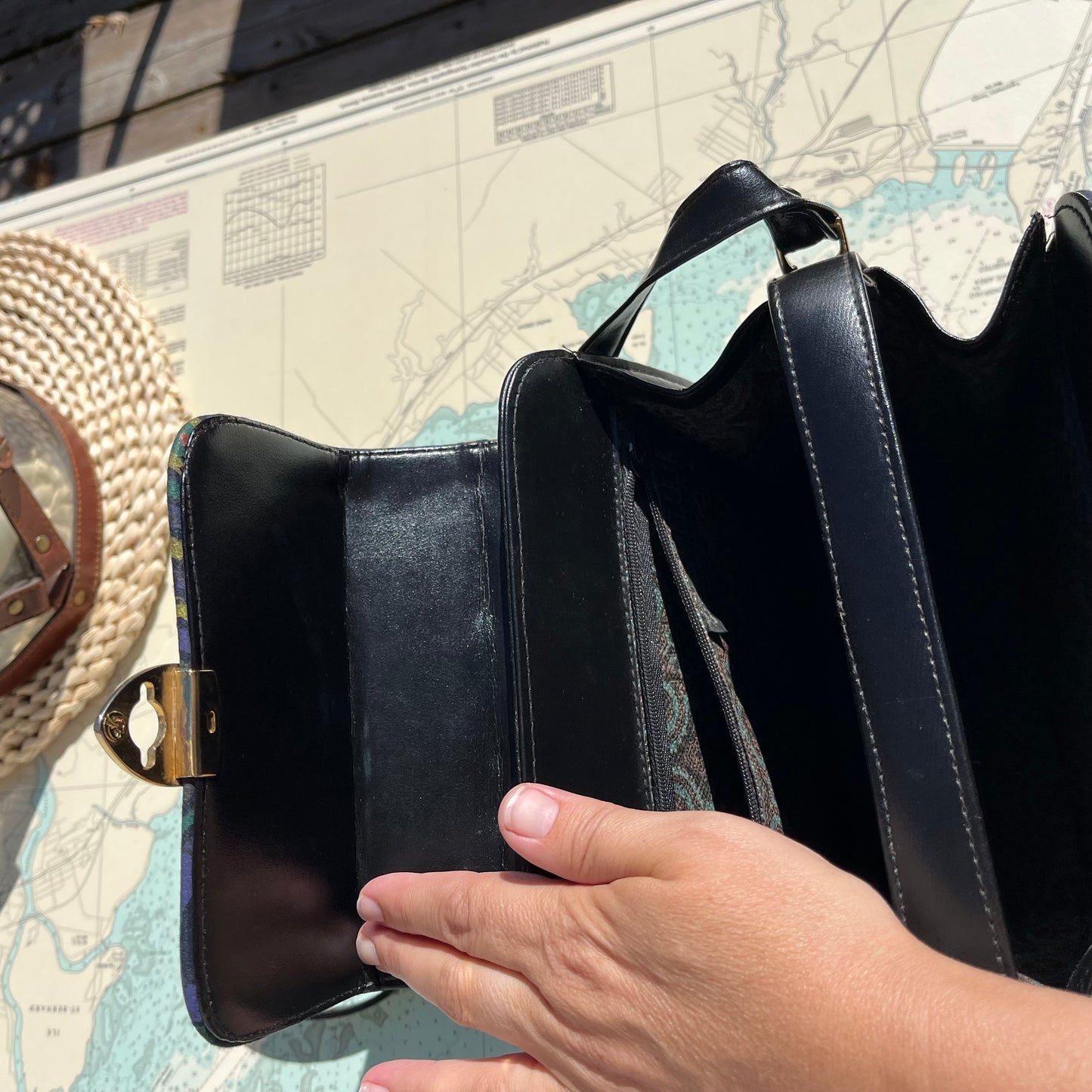 Vintage 90s De Melouk Funky Egyptian Purse