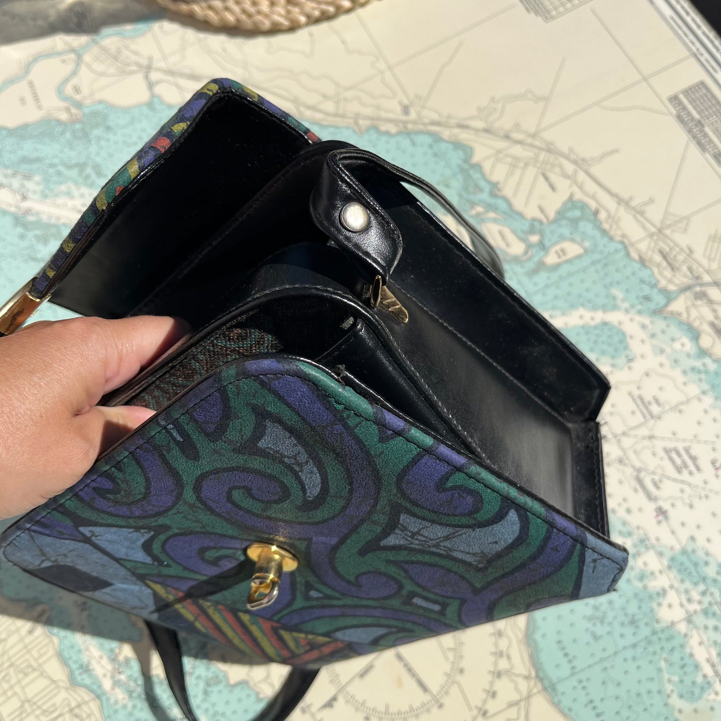 Vintage 90s De Melouk Funky Egyptian Purse