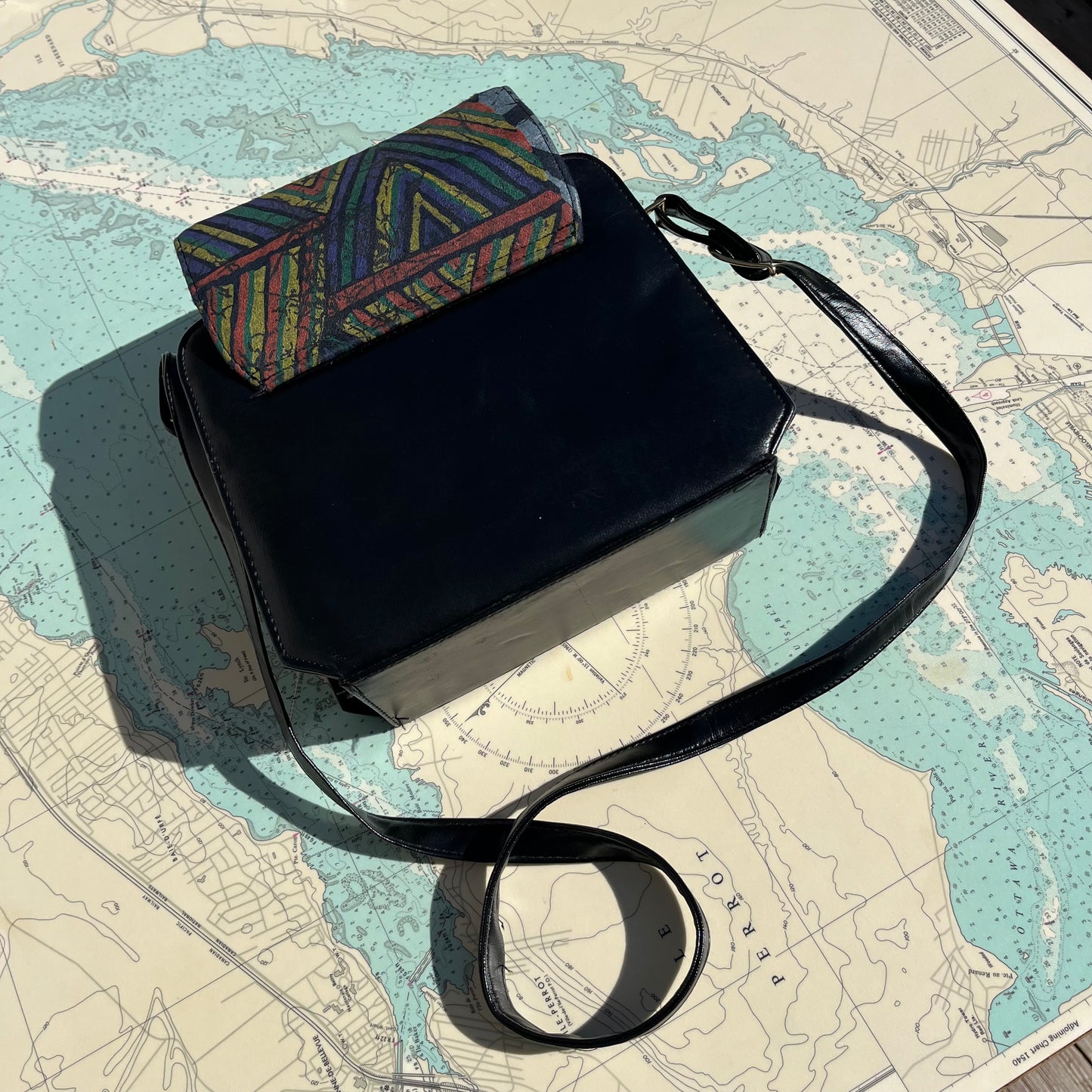 Vintage 90s De Melouk Funky Egyptian Purse