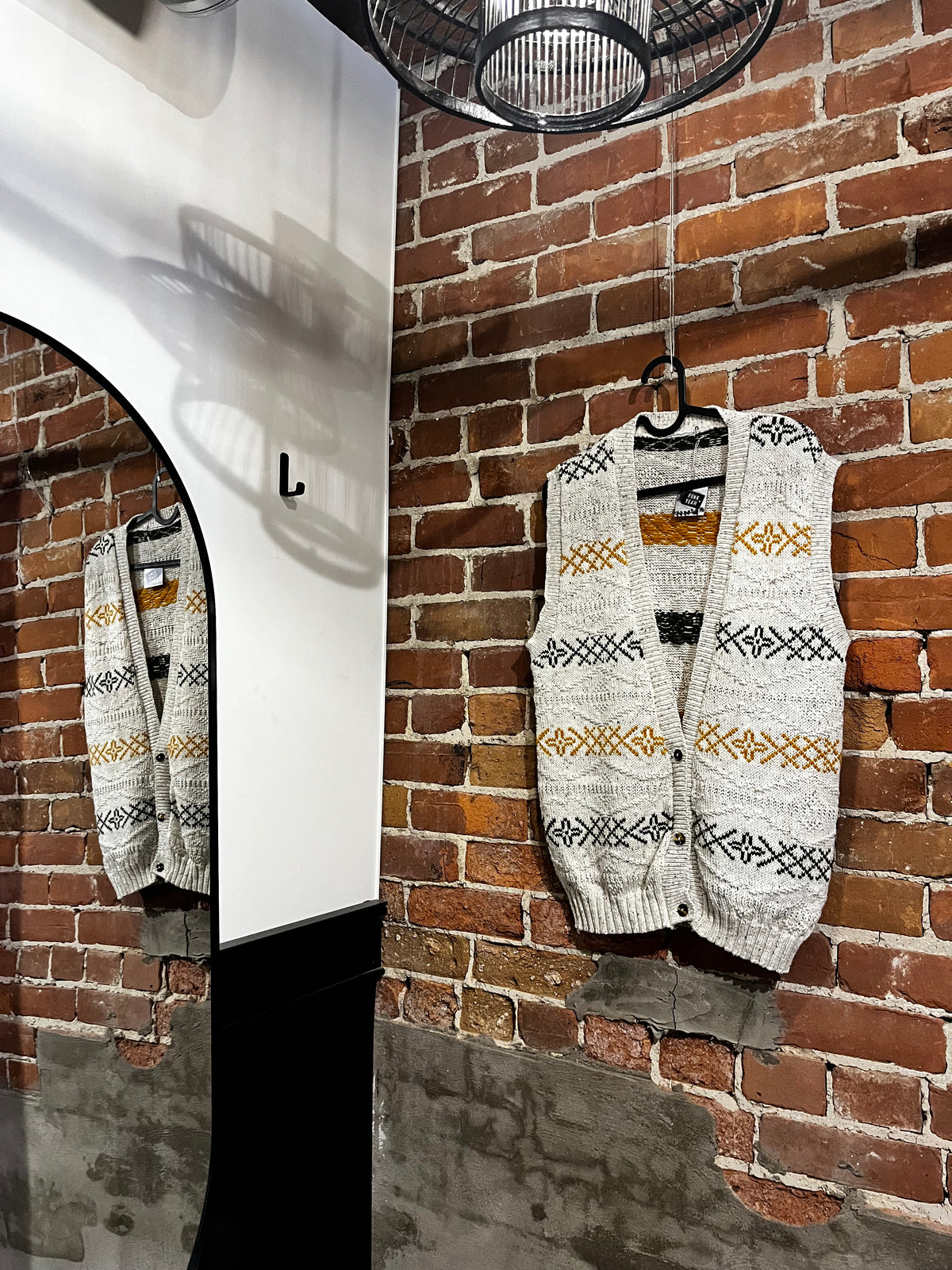 Vintage 90s Knit Boho Sweater Vest