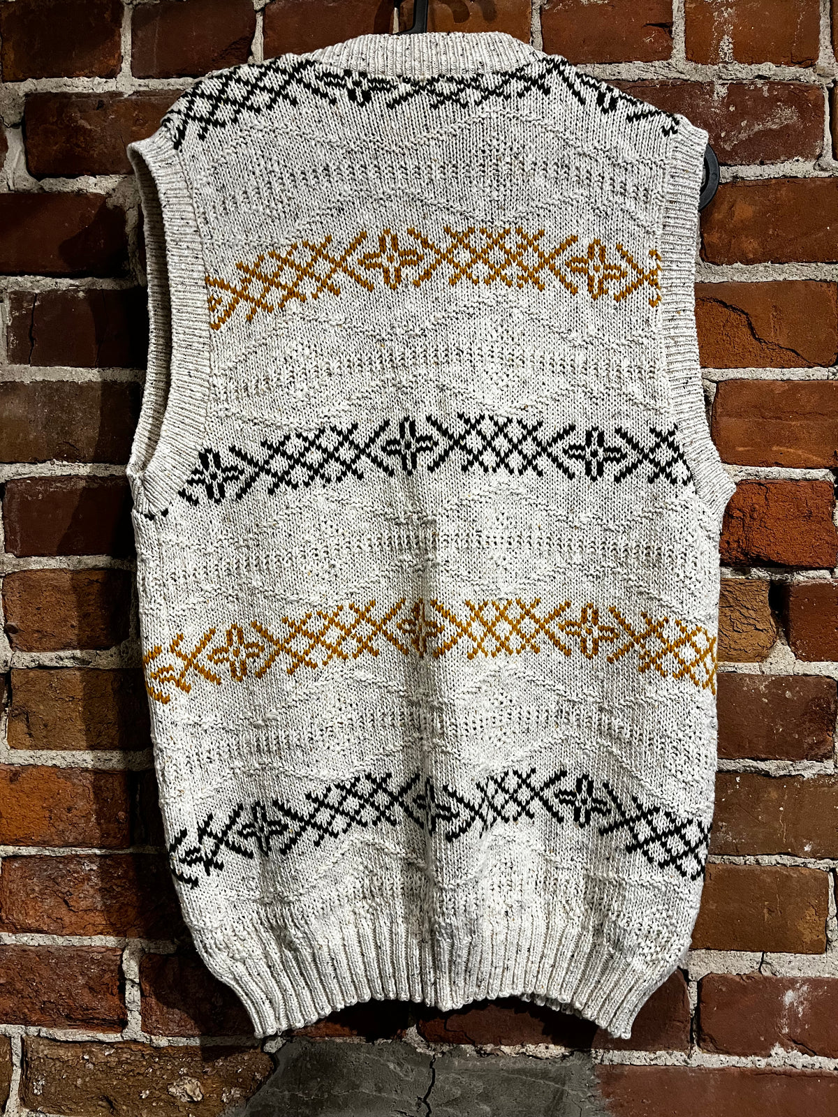 Vintage 90s Knit Boho Sweater Vest