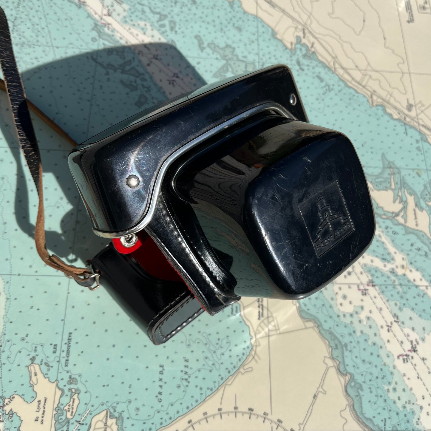 Vintage Pentacon Hard Shell 35mm Camera Case