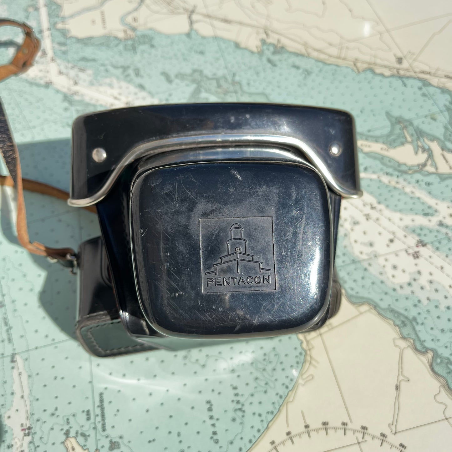 Vintage Pentacon Hard Shell 35mm Camera Case