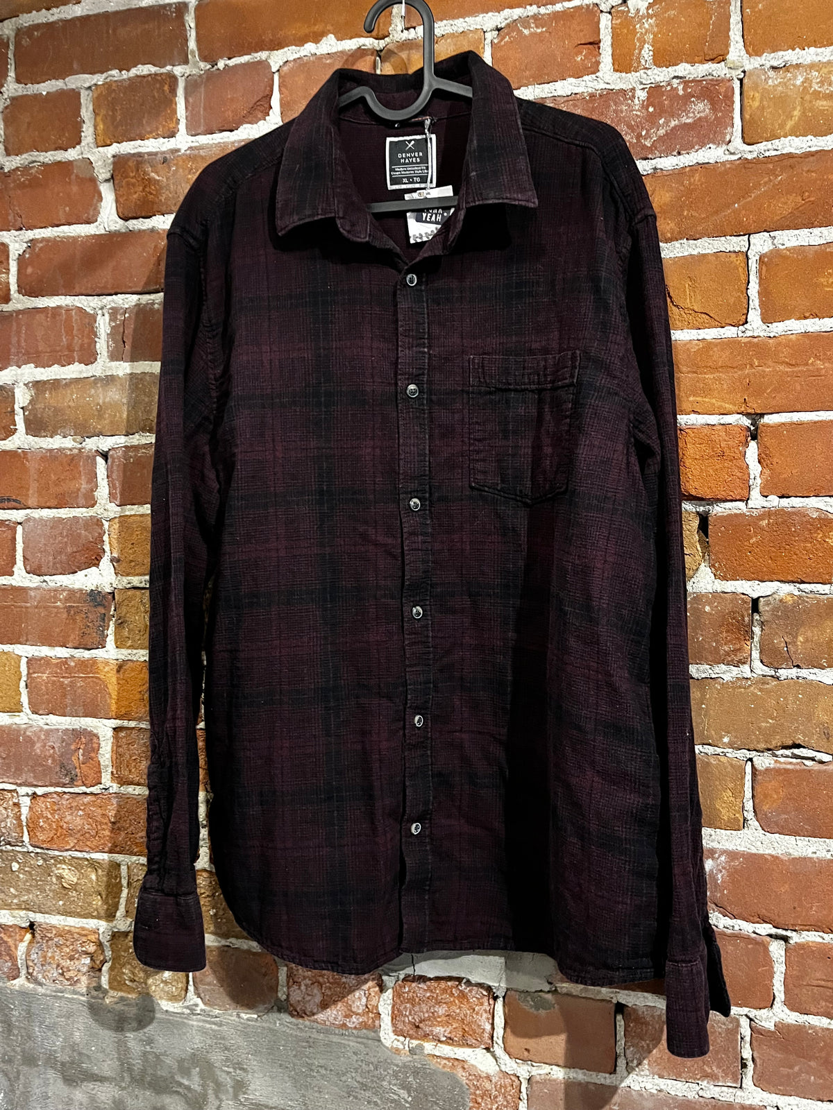 Vintage Upcycled Yellowstone Dutton Ranch Flannel Graphic Mashup Tee