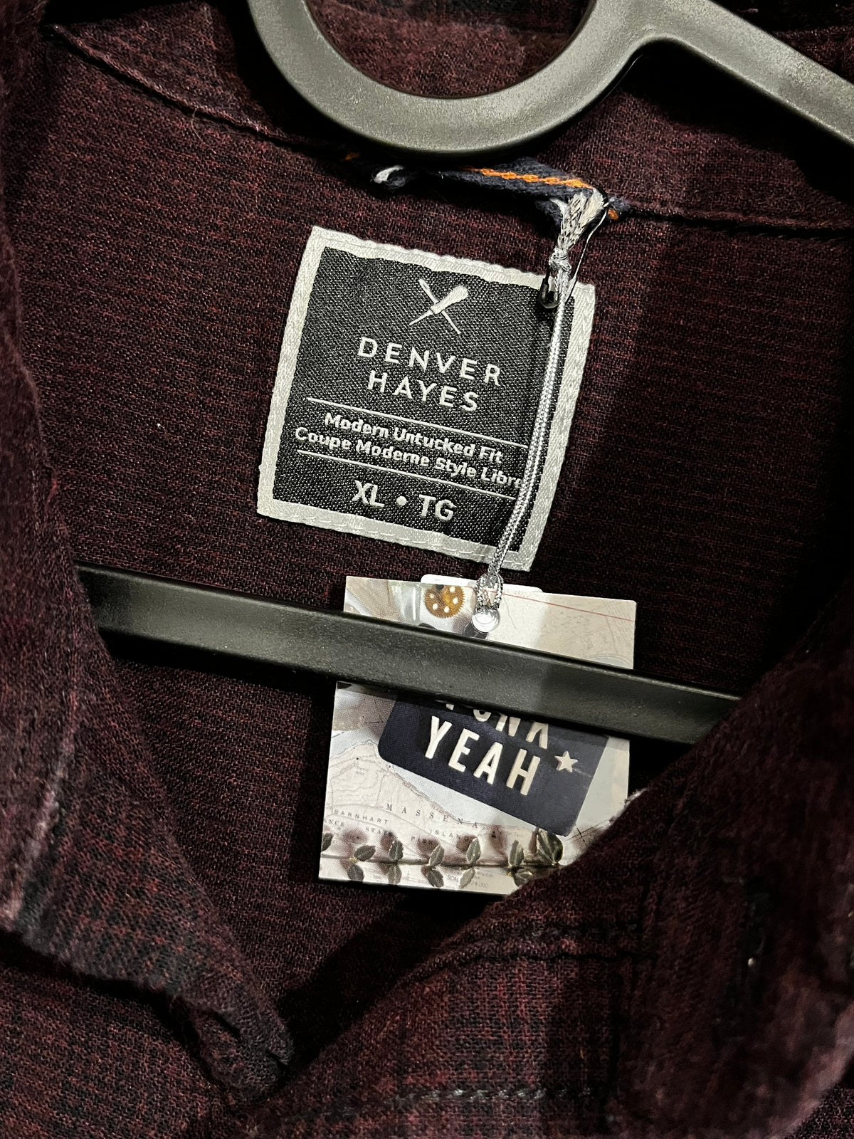 Vintage Upcycled Yellowstone Dutton Ranch Flannel Graphic Mashup Tee