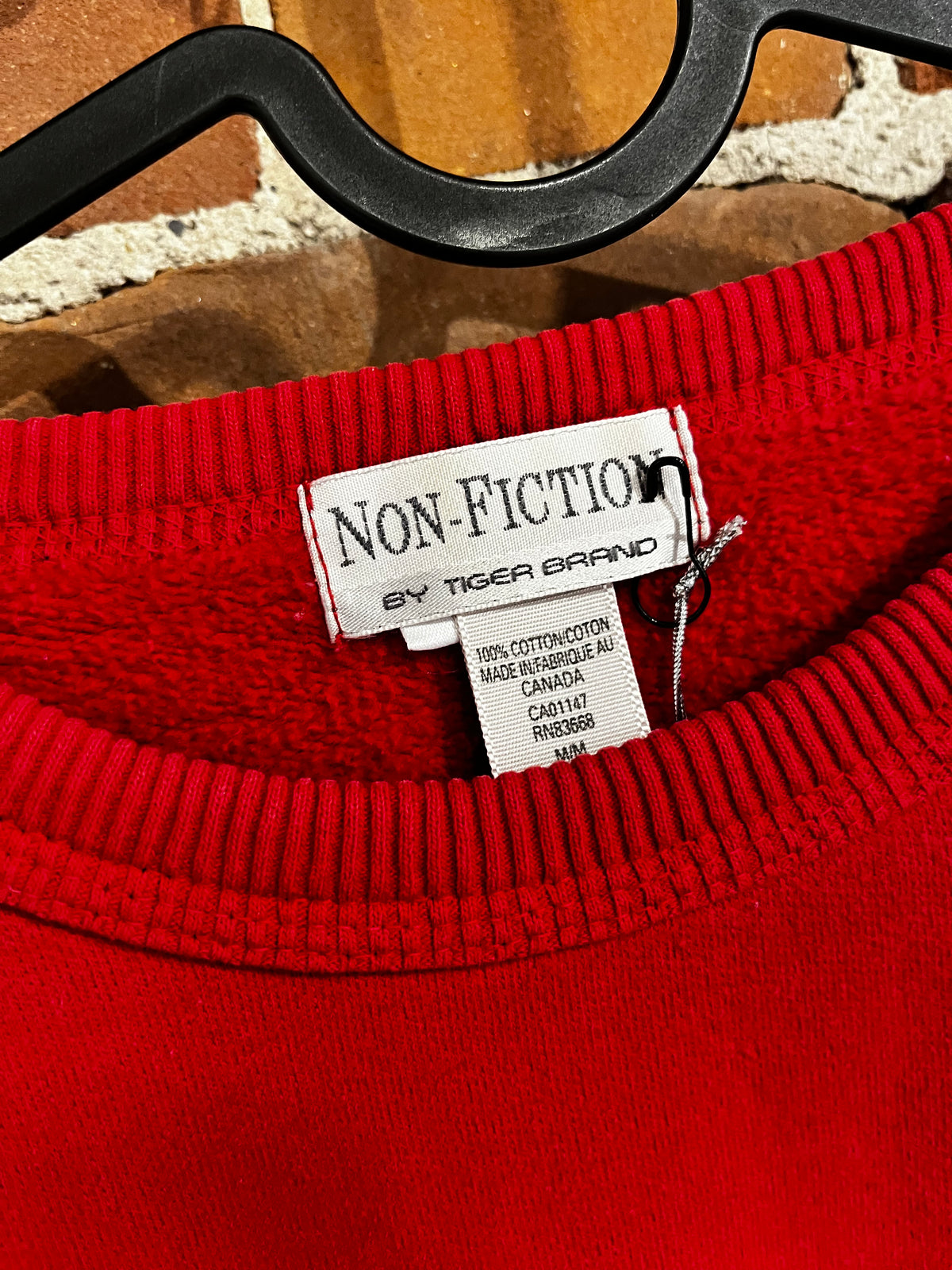 Vintage 90s Non-Fiction Red Crewneck Sweatshirt