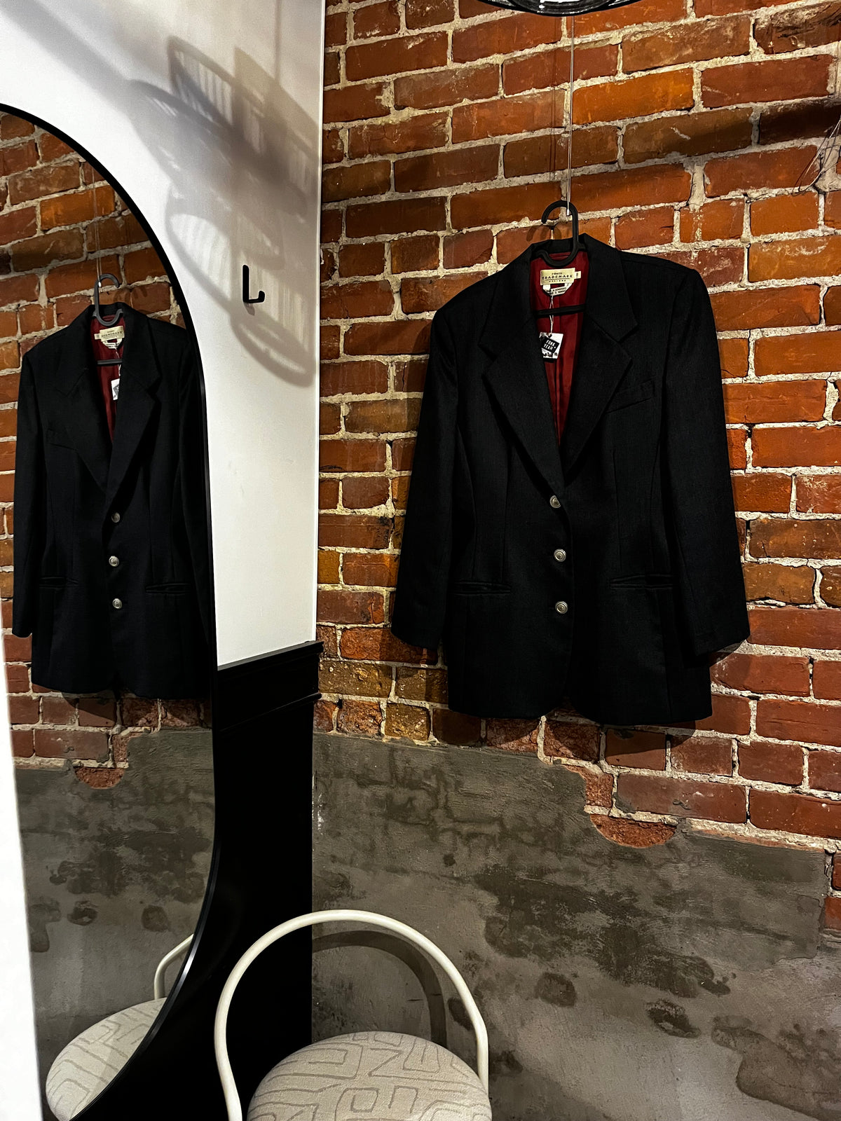 Vintage Ports Trademark Grey Structured Blazer