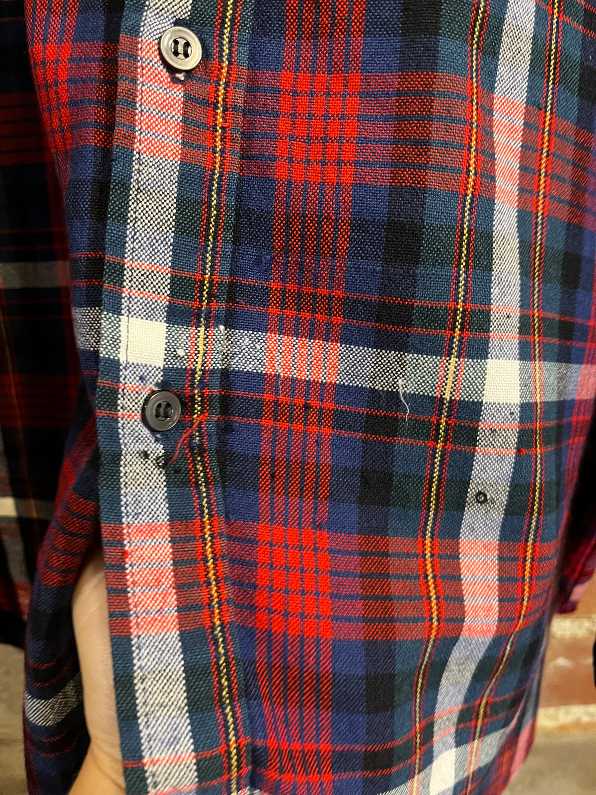 Vintage Upcycled Janis Joplin Flannel Mashup Tee