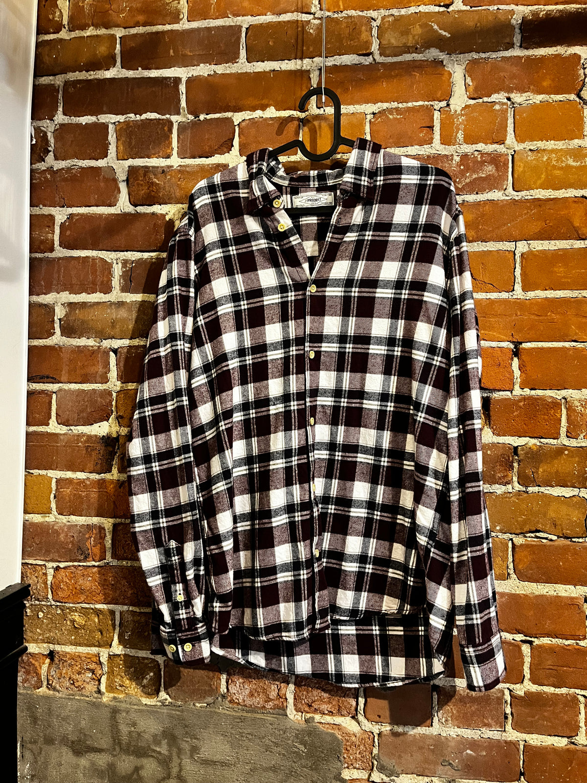 Vintage Upcycled Harley Davidson New Hampshire Flannel Mashup Tee