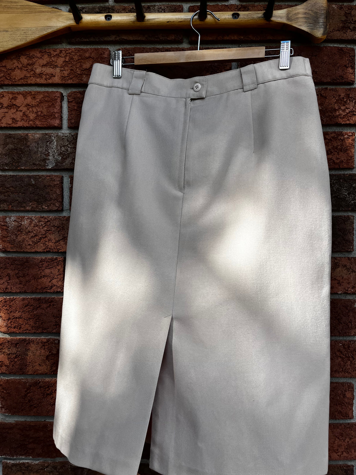 Vintage Seasons Tan Midi Skirt