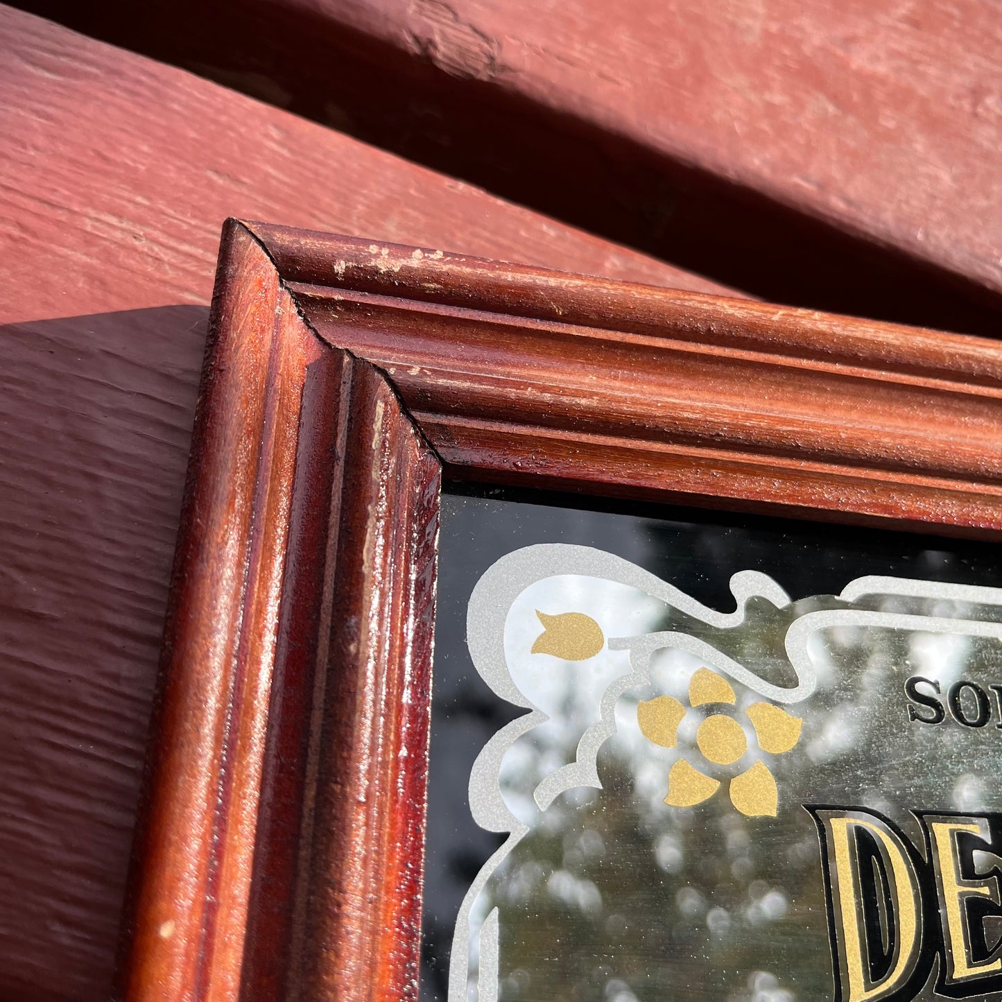 Vintage Delicious Coca-Cola Mirrored Advertising Sign