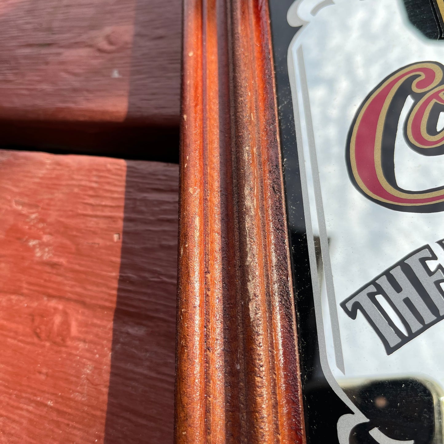 Vintage Delicious Coca-Cola Mirrored Advertising Sign