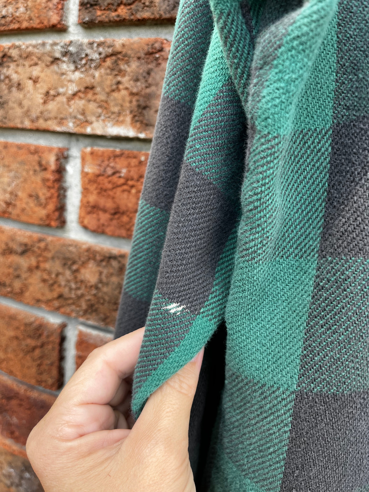 Vintage Green Plaid Button Up Chore Jacket JC Penney