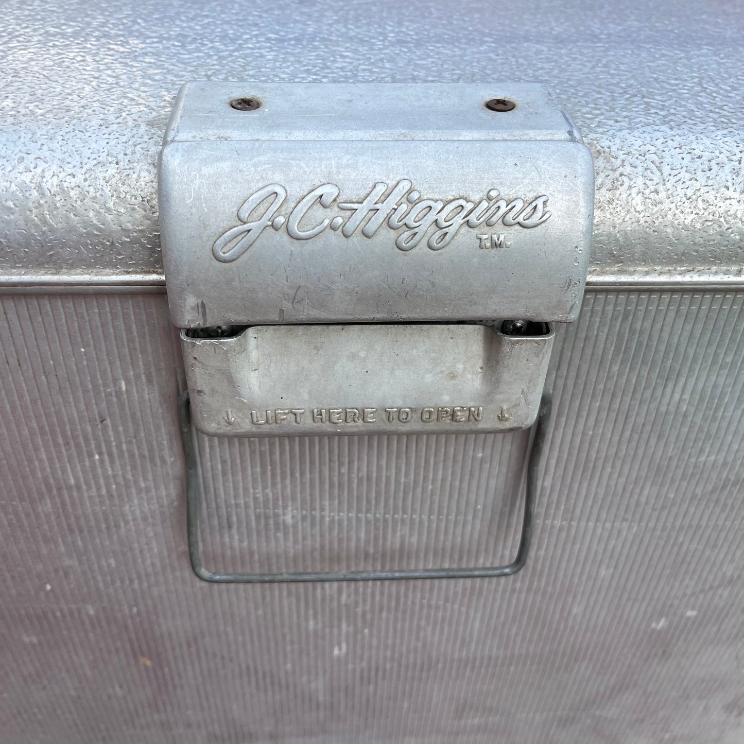 Vintage 50s J.C. Higgins Aluminum Cooler / Ice Chest