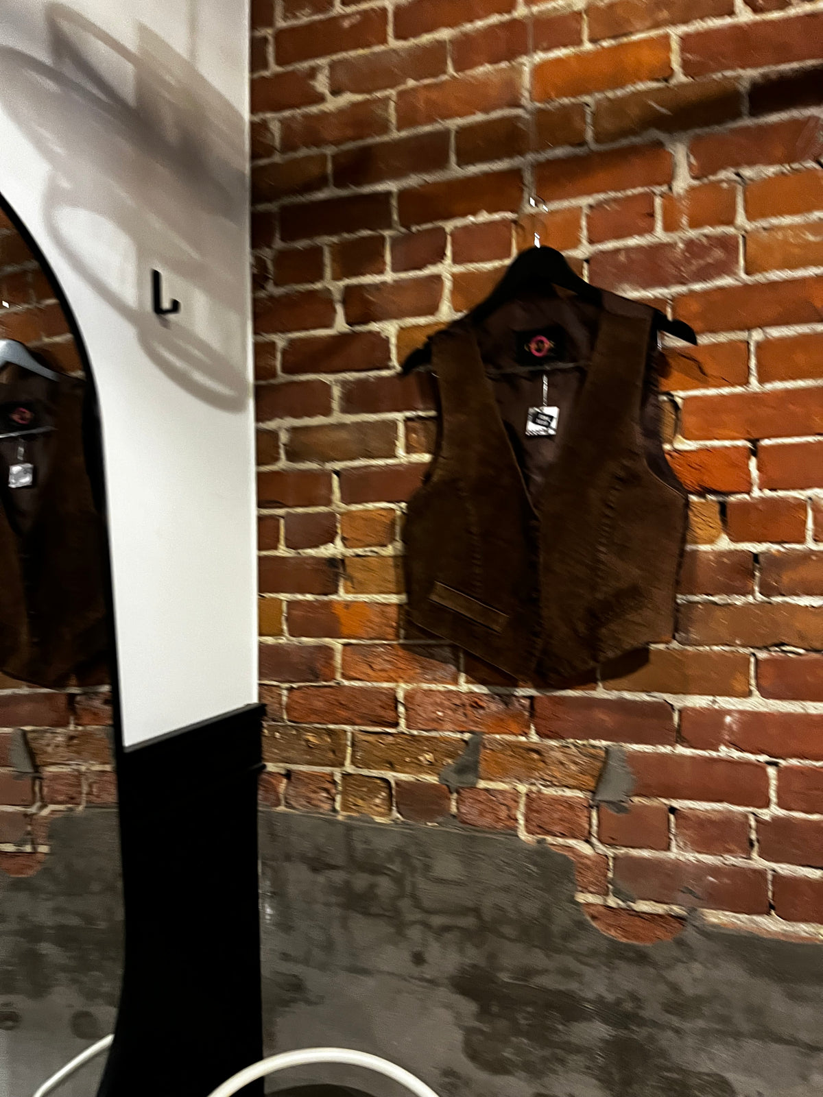 Vintage Y2K Caviar Brown Suede Vest