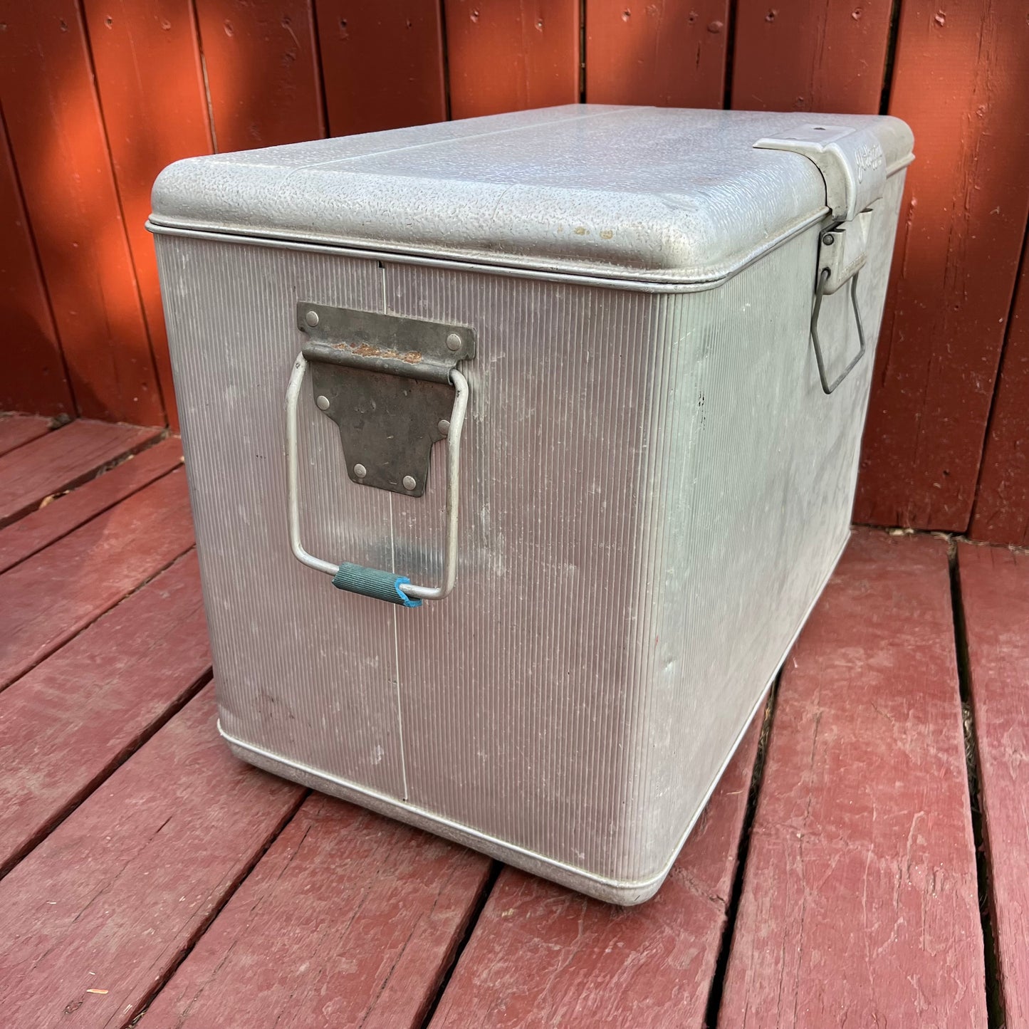 Vintage 50s J.C. Higgins Aluminum Cooler / Ice Chest